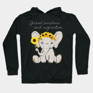 Sunshine and Inspiration Elephant Hoodie